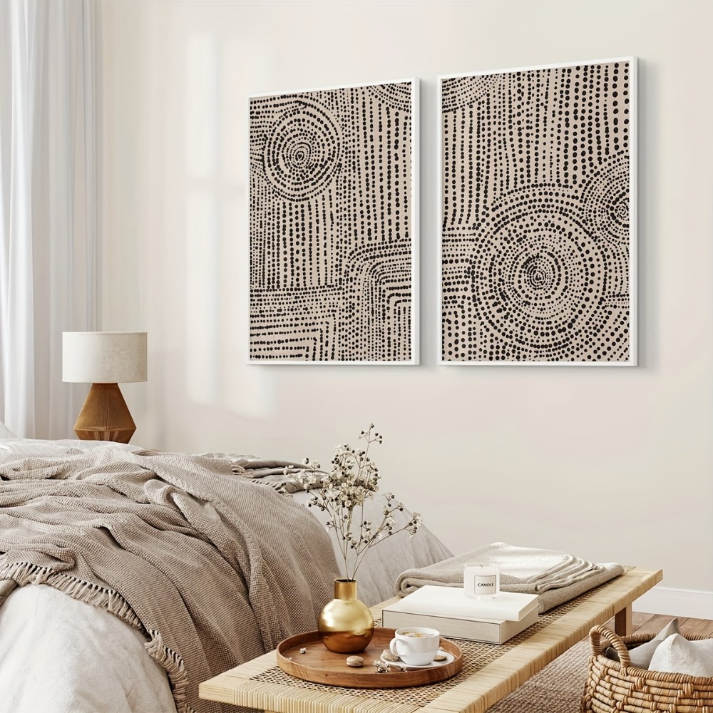 Cetakan Beige Minimalis Abstra - Star Map Poster ulasan dan harga