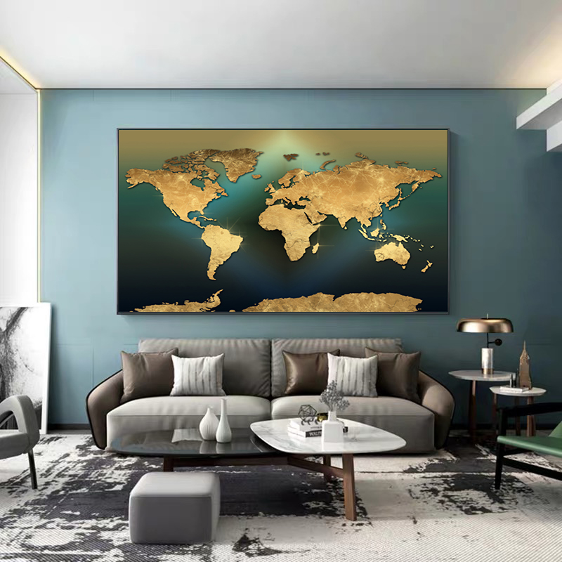 Poster Seni Peta Dunia Minimal - Star Map Poster ulasan dan harga